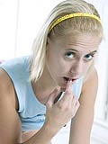 Blonde teen Amanda teases in the kitchen! from Sweet Amanda