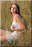 Cute redhead girl in the grass from Bunniesclub