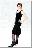 Lilly dressed up in hot black stockings from Bunniesclub